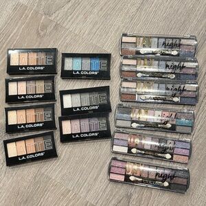 L.A. Colors Eyeshadow Palette Makeup Bundle